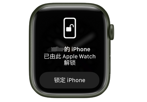 多宝镇苹果手机维修分享用 AppleWatch 解锁配备面容 ID 的 iPhone方法 