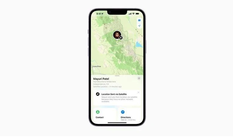 多宝镇苹果14维修分享iPhone14系列中 FindMy功能通过卫星分享位置方法教程 